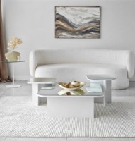 Măsuţă cafea Trendy Jazz White 80x40x40cm GTR000883 3pcs