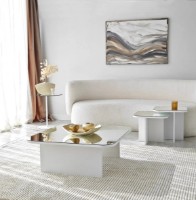 Măsuţă cafea Trendy Jazz White 80x40x40cm GTR000883 3pcs imaginea #2 — magazin online Desire.md