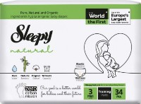 Подгузники-трусики Sleepy Natural Midi 3/34pcs