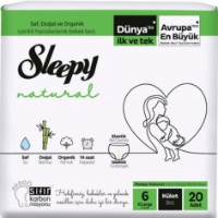 Подгузники-трусики Sleepy Natural Xlarge 6/20pcs