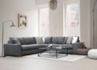 Canapea de colț Trendy Bucla 5 Anthracit 323x282x85cm GTR003653