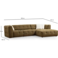 Угловой диван Trendy Cady Khaki R 300x150x72cm GTR003576 фото №6 — интернет-магазин Desire.md