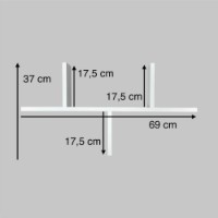 Organizator sertar pentru comodă Eucalyptus Karol White (DSK-0003) imaginea #3 — magazin online Desire.md