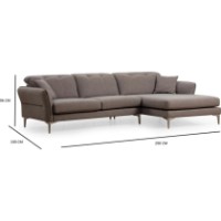 Canapea de colț Trendy Costor Grey R 290x100x96cm GTR003574 imaginea #5 — magazin online Desire.md