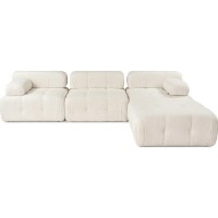 Canapea de colț Trendy Doblo L1-O1-1R-Puf Cream 315x105x80cm GTR003674 imaginea #6 — magazin online Desire.md