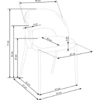 Scaun Halmar Grey K373 (92700287) imaginea #5 — magazin online Desire.md