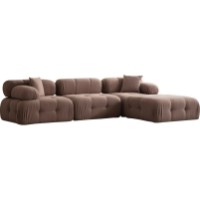 Canapea de colț Trendy Doblo L1-O1-1R-Puf Cappuccino 315x105x80cm GTR003673 imaginea #5 — magazin online Desire.md