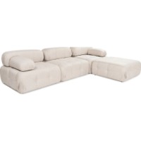 Canapea de colț Trendy Doblo L1-O1-1R-Puf Cream 315x105x80cm GTR003675 imaginea #7 — magazin online Desire.md