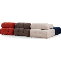 Canapea de colț Trendy Doblo L1-O1-1R-Puf Light Brown/Cappuccino/Red/Blue 315x105x80cm GTR003676 imaginea #2 — magazin online Desire.md