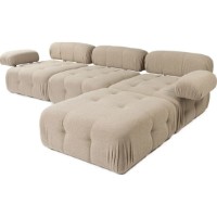 Угловой диван Trendy Doblo L1-O1-1R-Puf Peach 315x105x80cm GTR003677 фото №4 — интернет-магазин Desire.md