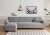 Угловой диван Trendy Eddy CHL-3R Light Grey 273x162x86cm GTR003605