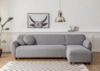 Угловой диван Trendy Eddy L3-CHL Light Grey 273x162x86cm GTR003606