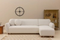 Canapea de colț Trendy Eddy L3-CHL White R 273x162x86cm GTR003540