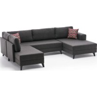 Canapea de colț Trendy Efsun Anthracit 300x202x78cm GTR003436 imaginea #10 — magazin online Desire.md