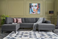 Canapea de colț Trendy Efsun Anthracit 300x202x78cm GTR003436