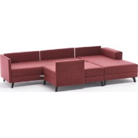 Canapea de colț Trendy Efsun Claret Red 300x202x78cm GTR003439 imaginea #7 — magazin online Desire.md