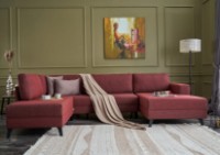 Canapea de colț Trendy Efsun Claret Red 300x202x78cm GTR003439