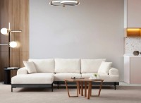 Canapea de colț Trendy Eti White/Black L 280x170x78cm GTR003493