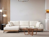 Canapea de colț Trendy Eti White/Oak L 280x170x78cm GTR003495