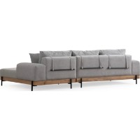 Canapea de colț Trendy Eti Grey/Oak R 280x170x78cm GTR003571 imaginea #2 — magazin online Desire.md