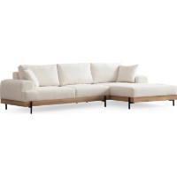 Угловой диван Trendy Eti White/Oak R 280x170x78cm GTR003572 фото №5 — интернет-магазин Desire.md