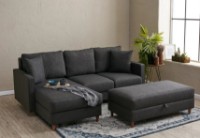 Canapea de colț Trendy Eva Anthracit L 210x195x82cm GTR003509 imaginea #2 — magazin online Desire.md