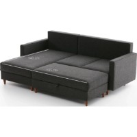 Canapea de colț Trendy Eva Anthracit L 210x195x82cm GTR003509 imaginea #9 — magazin online Desire.md