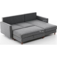 Угловой диван Trendy Eva Grey R 210x195x82cm GTR003585 фото №6 — интернет-магазин Desire.md