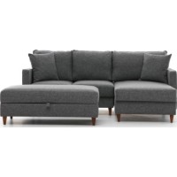 Угловой диван Trendy Eva Grey R 210x195x82cm GTR003585 фото №7 — интернет-магазин Desire.md