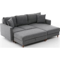 Угловой диван Trendy Eva Grey R 210x195x82cm GTR003585 фото №9 — интернет-магазин Desire.md