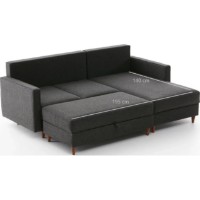 Canapea de colț Trendy Eva Anthracit R 210x195x82cm GTR003583 imaginea #7 — magazin online Desire.md