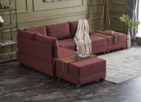 Canapea de colț Trendy Fly Claret Red L 280x210x70cm GTR003361 imaginea #4 — magazin online Desire.md