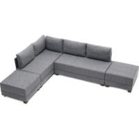 Угловой диван Trendy Fly Grey L 280x210x70cm GTR003362 фото №4 — интернет-магазин Desire.md