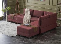 Угловой диван Trendy Fly Claret Red R 280x210x70cm GTR003414 фото №2 — интернет-магазин Desire.md