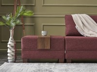 Угловой диван Trendy Fly Claret Red R 280x210x70cm GTR003414 фото №4 — интернет-магазин Desire.md