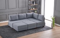 Canapea de colț Trendy Fly Grey R 280x210x70cm GTR003416 imaginea #5 — magazin online Desire.md