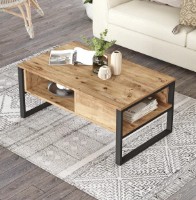 Măsuţă cafea Trendy ML34-A Pine Atlantic/Black 100x44.4x59.7cm GTR000742