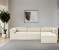 Угловой диван Trendy Fora Ecru 296x185x66cm GTR003604