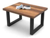 Măsuţă cafea Trendy MN02-BA Walnut/Black 80x43x60cm GTR000738