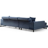 Canapea de colț Trendy Frido Chl+3R Navy Blue L 304x190x92cm GTR003474 imaginea #6 — magazin online Desire.md