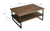 Măsuţă cafea Trendy Neta Walnut/Black 85x60x40cm GTR000842 imaginea #2 — magazin online Desire.md