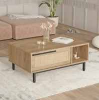 Măsuţă cafea Trendy ON2-SU Oak/Walnut/Black 90x37.6x60cm GTR000741