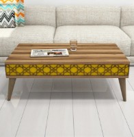 Măsuţă cafea Trendy Oras Walnut/Yellow 105x36.6x60cm GTR000596 imaginea #2 — magazin online Desire.md