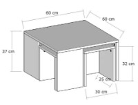 Журнальный столик Trendy Ortanca Sapphire Oak 60x60x37cm GTR000574 фото №2 — интернет-магазин Desire.md