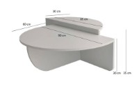 Журнальный столик Trendy Podium White 90x35x60cm GTR000769 фото №3 — интернет-магазин Desire.md