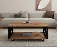 Măsuţă cafea Trendy Refia Pine Atlantic/Black 98x34x60cm GTR006141 imaginea #2 — magazin online Desire.md