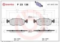 Комплект тормозных колодок Brembo P 23 138 фото №4 — интернет-магазин Desire.md