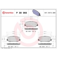 Set placute frână Brembo P 30 065 imaginea #3 — magazin online Desire.md