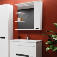 Шкаф с зеркалом Bayro Etna 1000x750 R (123967) фото №2 — интернет-магазин Desire.md