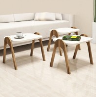 Журнальный столик Trendy Paris Walnut/Cream 48x42x35cm GTR000582 3pcs фото №2 — интернет-магазин Desire.md